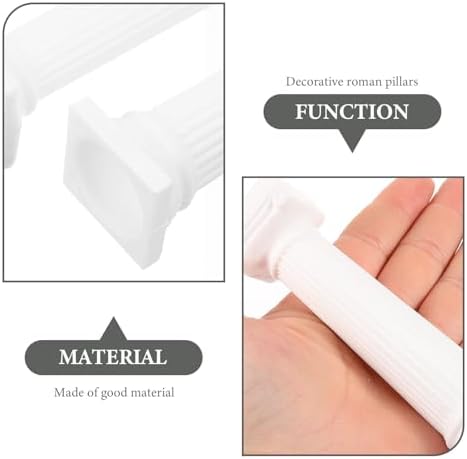 BESPORTBLE 6pcs White Roman Pillar Sculpture Home Decor DIY