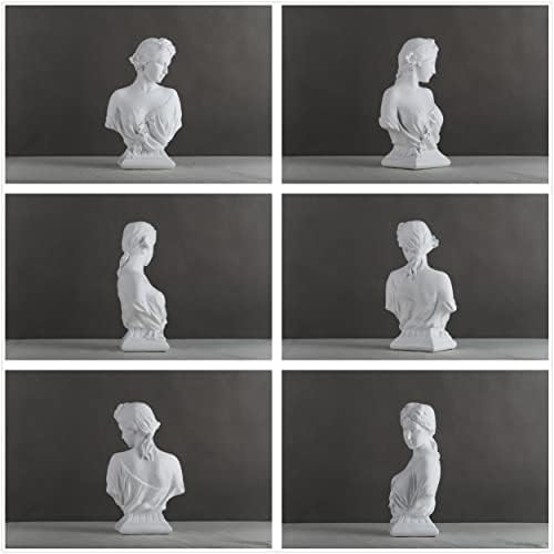 WUBIANJIE 12 Inch Artemis Bust Statue Decor