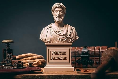 Stoic Store UK Marcus Aurelius Statue Bust - 8 Inches Resin Sculpture