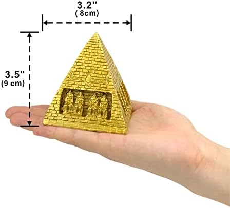 ZaMii Pyramid Miniature Ancient Egyptian Sculpture Figurine