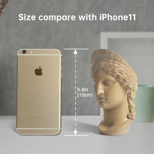 Hera Juno Queen of Gods Bust Statue Small Gold