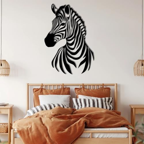 ENJOYOO Zebra Metal Wall Art - 24x17in