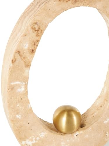 Deco 79 Marble Abstract Decorative Sculpture
