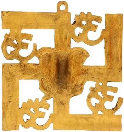 Sawcart Lord Ganesha Metal Wall Hanging Decor