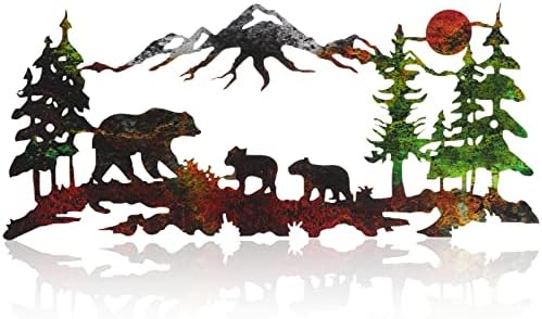 Therwen Bronze Metal Bear Wall Art Sculpture