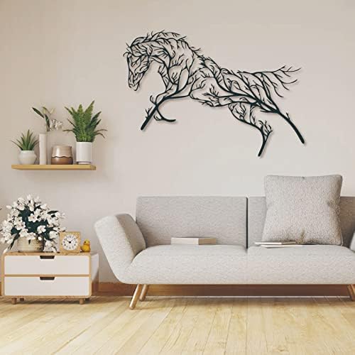 UGJSH Metal Horse Wall Decor 39 x 21