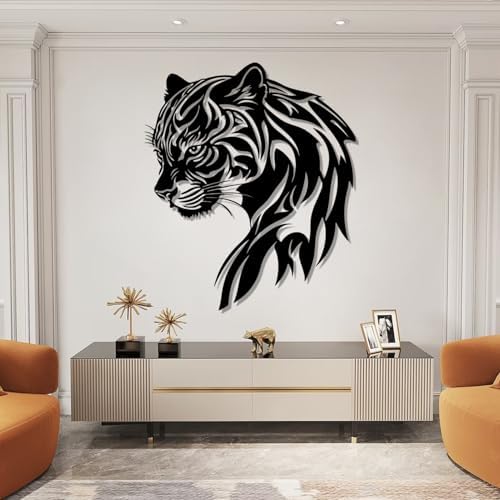 Cheetah Metal Wall Art Sculpture 19x16 Inches