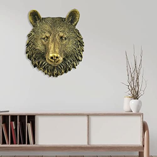 Animal Head Wall Decor Resin Lion Bear Wall Sculptures