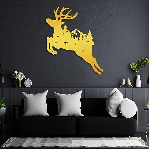 Fayholy Deer Metal Wall Decor 157x268 Inch