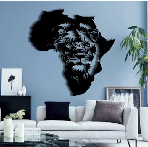 Tawinone Metal Africa Map Wall Art