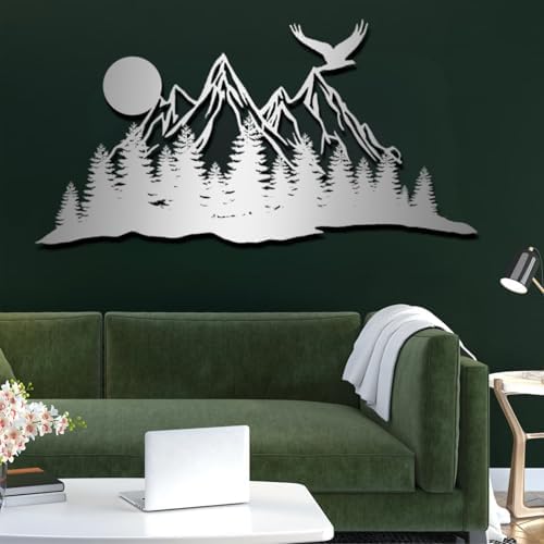 Metal Eagle Wall Decor 24x19in