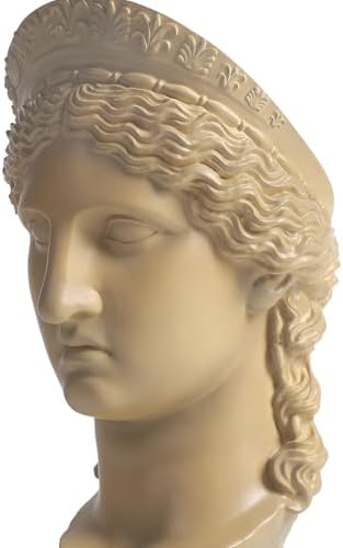 Hera Juno Queen of Gods Bust Statue Small Gold