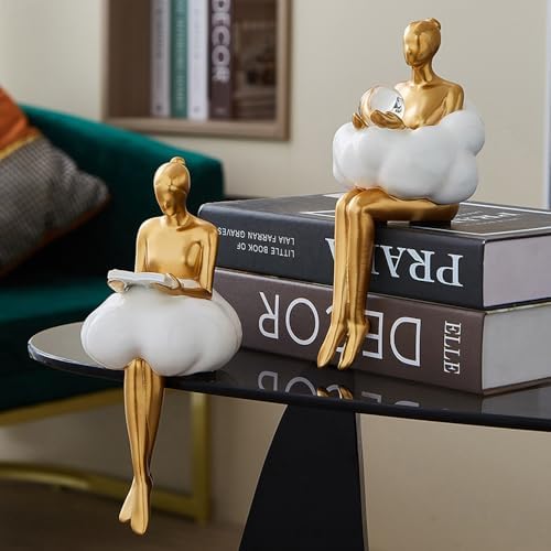 Rayberro Cloud Girl Sculpture Decor Statue
