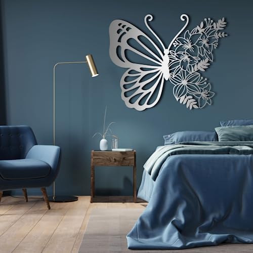 Vibrant Butterfly Metal Wall Art Decor