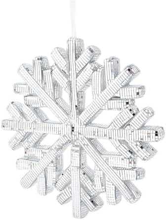 Xmas Snowflake Mirror Disco Ball 94 Inches Decorative