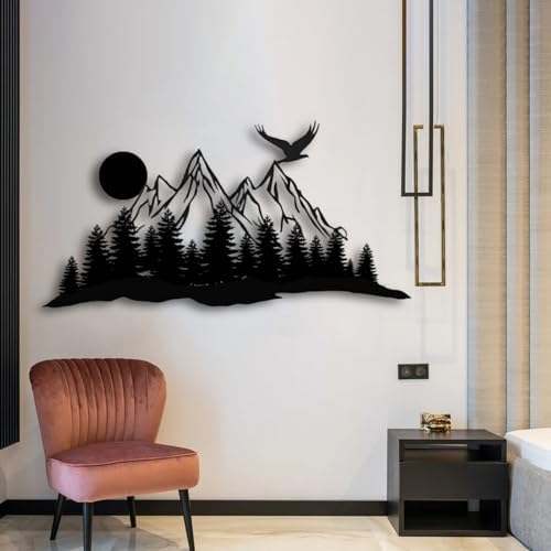 Metal Eagle Wall Decor 24x19in