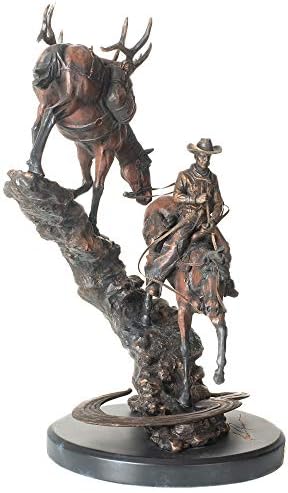 DEMDACO Last Creek Crossing Bronze Color 16x10 Sculpture