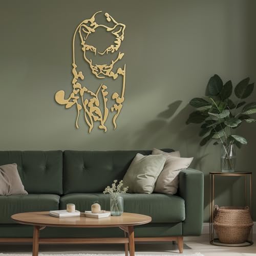 SIGNLEADER Gold Metal Wall Sculpture 24 Decor