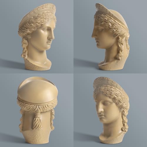 Hera Juno Queen of Gods Bust Statue Small Gold