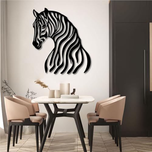 Hotuijxca Zebra Metal Wall Art 19x16in