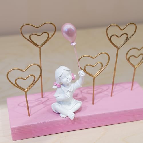 DiliComing Girl with Balloon Statue - Resin Sculpture