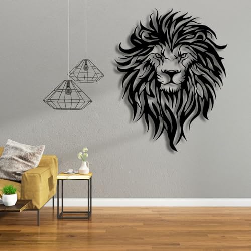 Flewfar Metal Wall Decor Lion Head Unframed