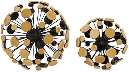 Deco 79 Metal Geometric Sculpture Set of 2