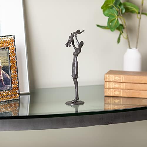 Danya B Proud Parent Holding Child Iron Sculpture