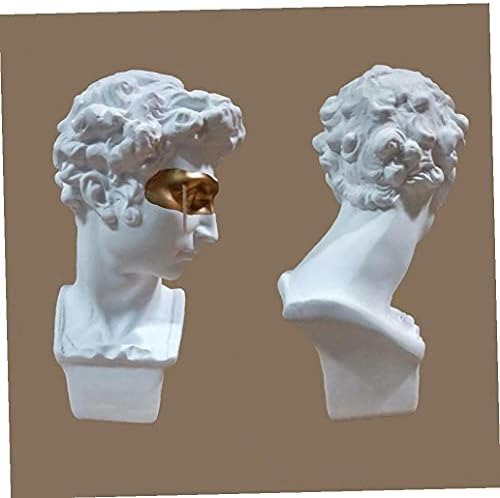 Mini Bust Sculpture 15cm White Art Decorative Statue