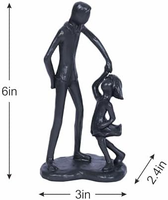 Father Daughter Statue Resin Sculpture Gift