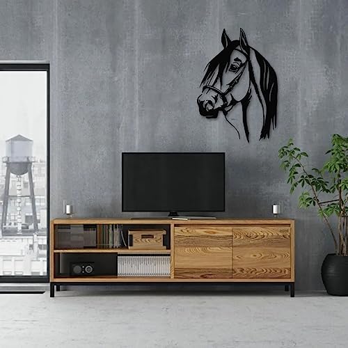 Lifelike Metal Horse Wall Art Decor