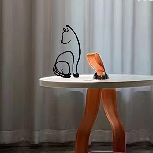 YRHSPORT Minimalist Metal Dog Sculpture Wall Art