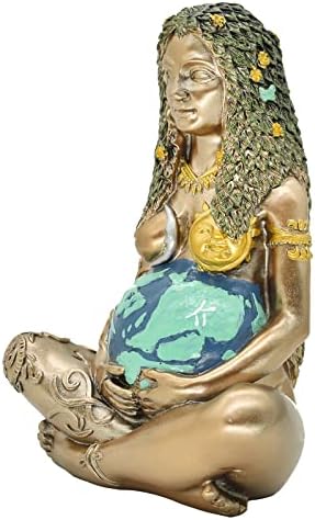Miyolo Mother Earth Gaia Statue Resin Wiccan Decor
