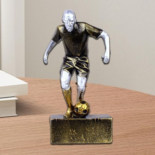 Soccer Player Sculpture Home Office Decoration