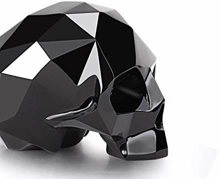 Skullis 39 Inch Black Obsidian Carved Crystal Skull Sculpture