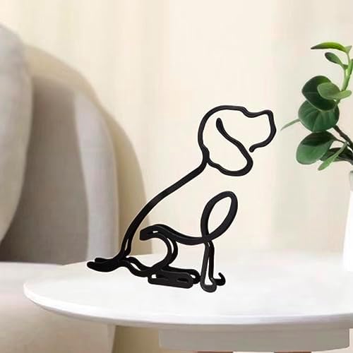 YrhSport Minimalist Dog Wall Sculpture