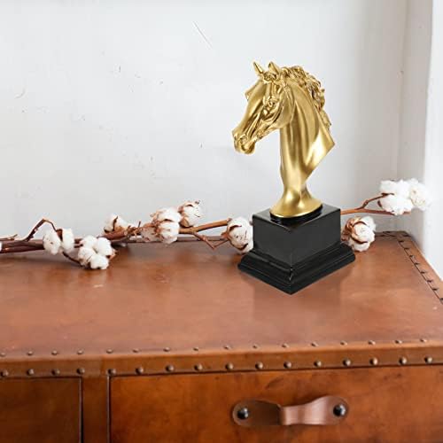 Gatuida Golden Horse Head Statue Sculpture Trophy