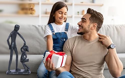 Father Daughter Statue Resin Sculpture Gift