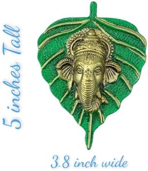 LOVENSPIRE Metal Leaf Ganesha Wall Hanging