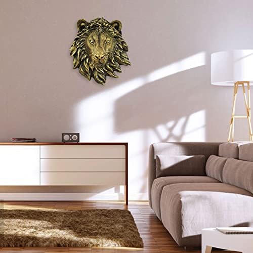 Animal Head Wall Decor Resin Lion Wall Hanging Art Sculpture