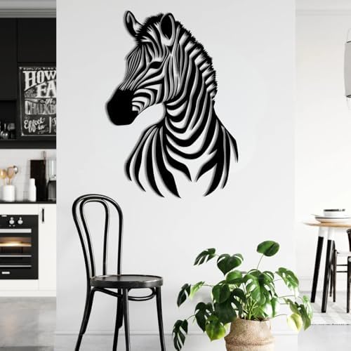 ENJOYOO Zebra Metal Wall Art - 24x17in