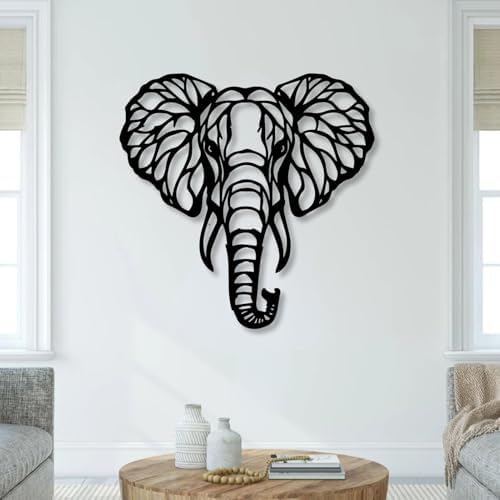 Huefoam Elephant Metal Wall Art 28x28