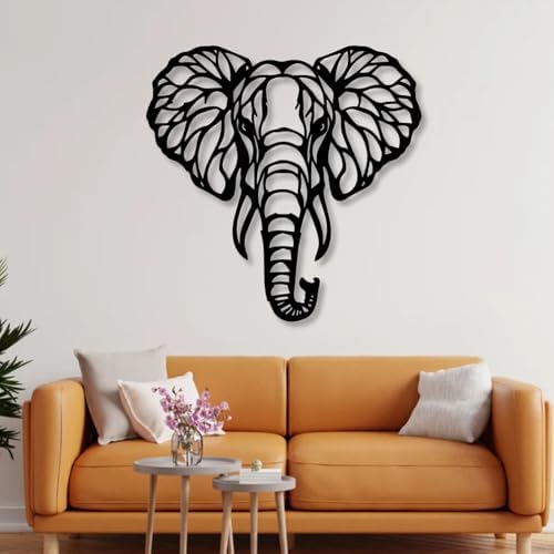 Huefoam Elephant Metal Wall Art 28x28