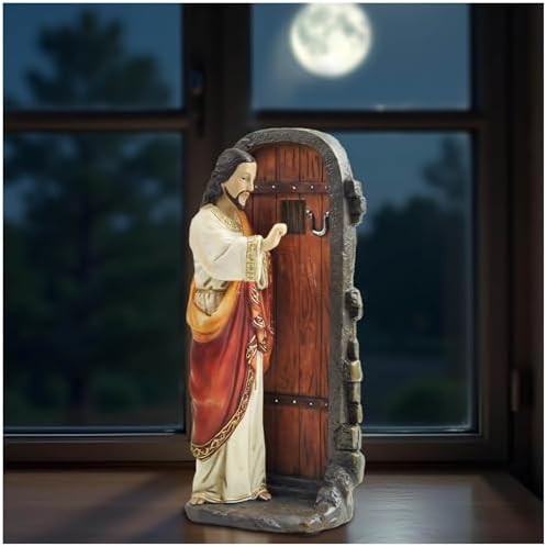 Jesus Knocking At The Door Statue 512 Inch Resin Figurine