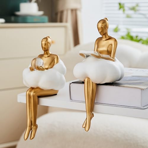 Rayberro Cloud Girl Sculpture Decor Statue