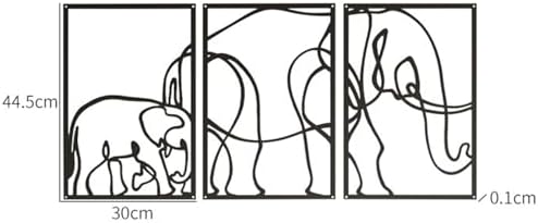 DoMyfit Elephant Metal Wall Art - Modern Decor
