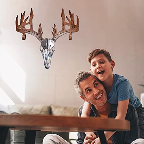 3D Metal Wall Art Deer Bucks Head - Rustic Decor Sticker