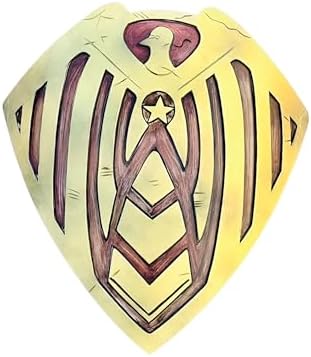 Premium Gold Alloy Star Eagle Shield Wall Art