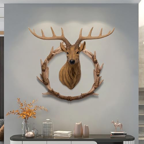 GDSPD Deer Head Wall Decor Sculpture