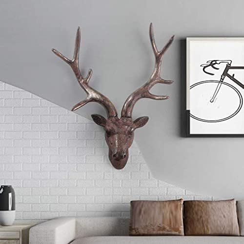 Handmade Deer Head Wall Sculpture Decoration